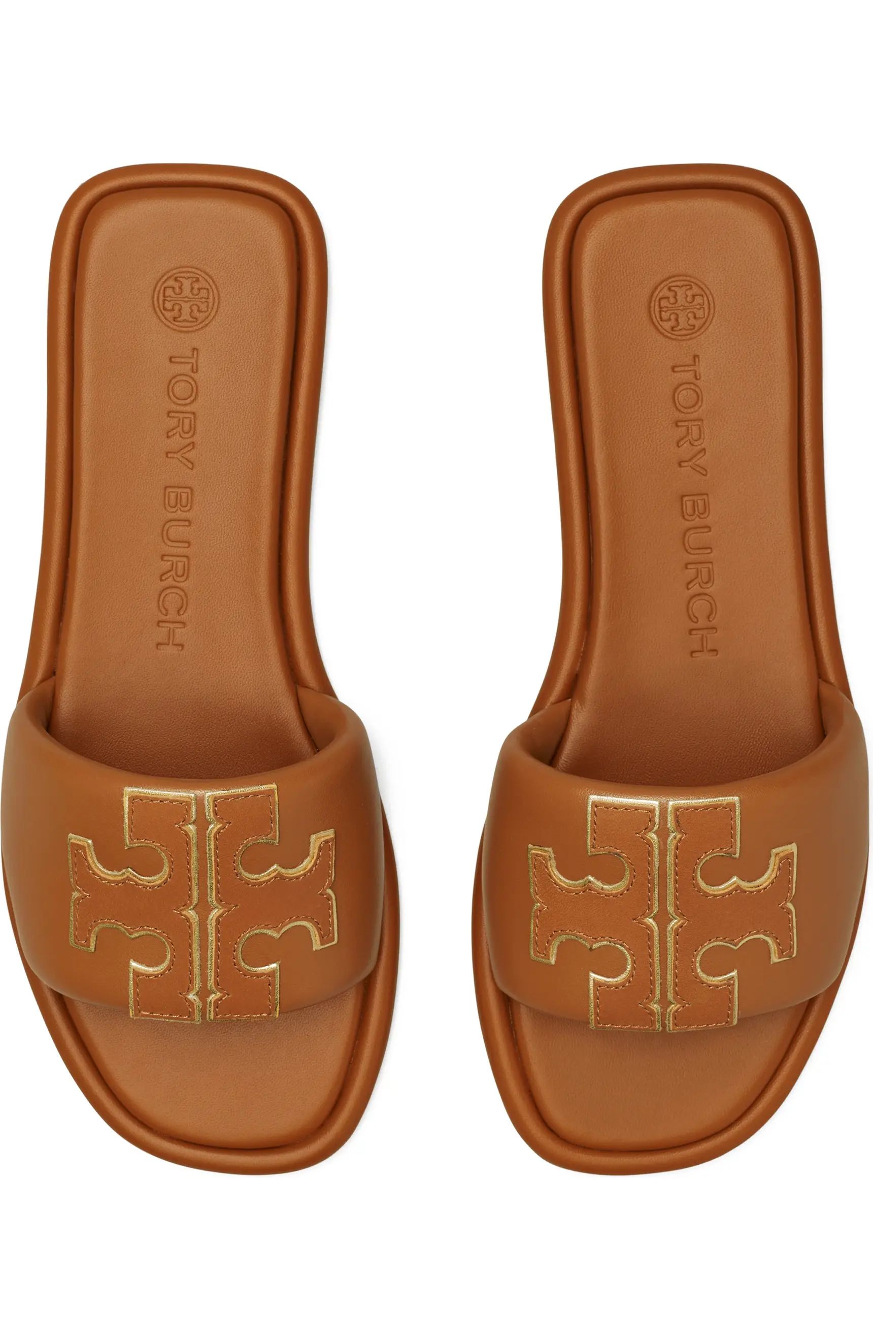 Tory Burch Double-T Leather Sport Slide Sandal (Women) | Nordstrom | Nordstrom