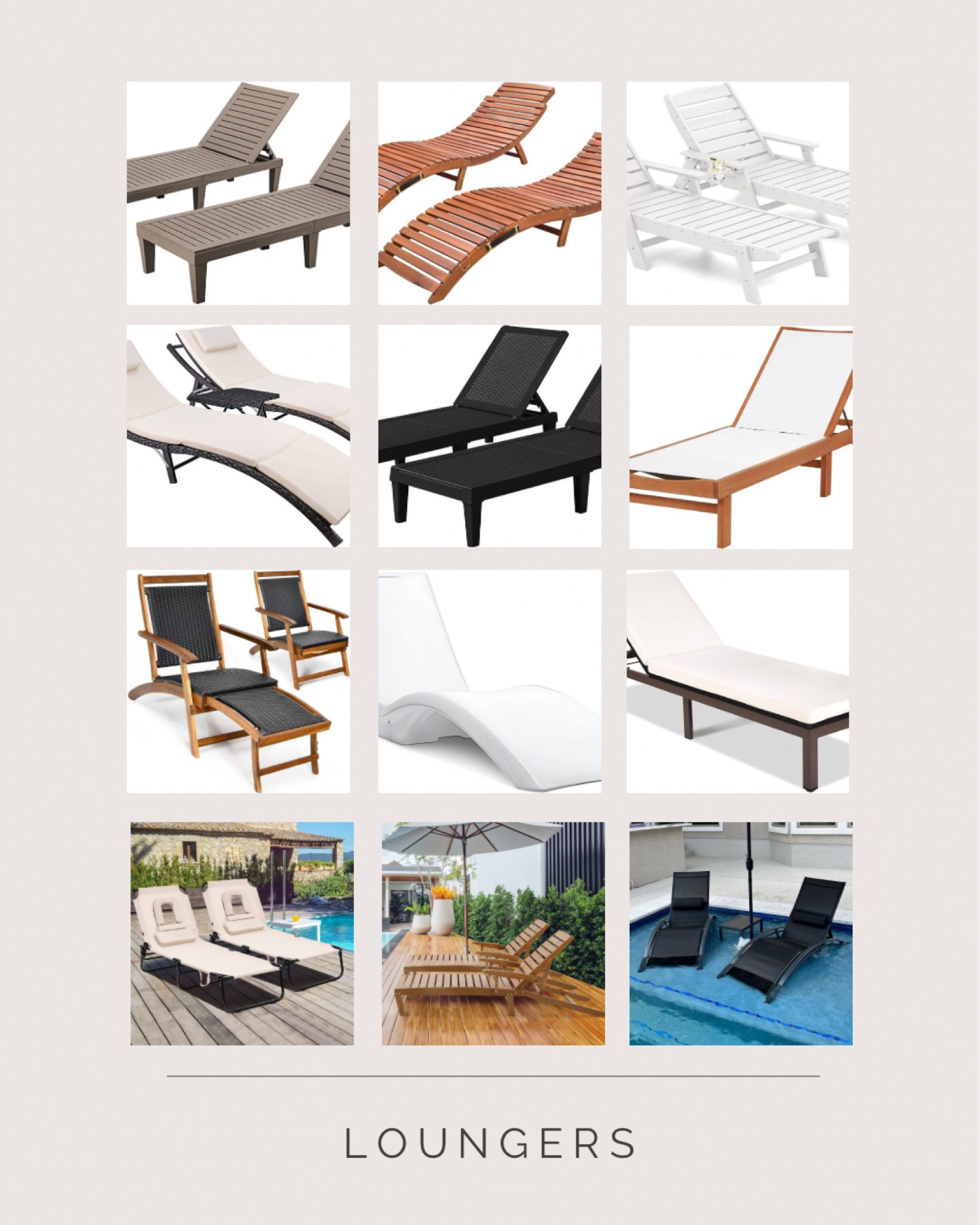 I’m a lounger..I want to lay back, feet up! Pool loungers typically have adjustable backrests which is super nice, and built-in cup holders, providing maximum comfort while soaking up the summer sun or reading a book by the water. 

#LTKsalealert #LTKSeasonal #LTKhome