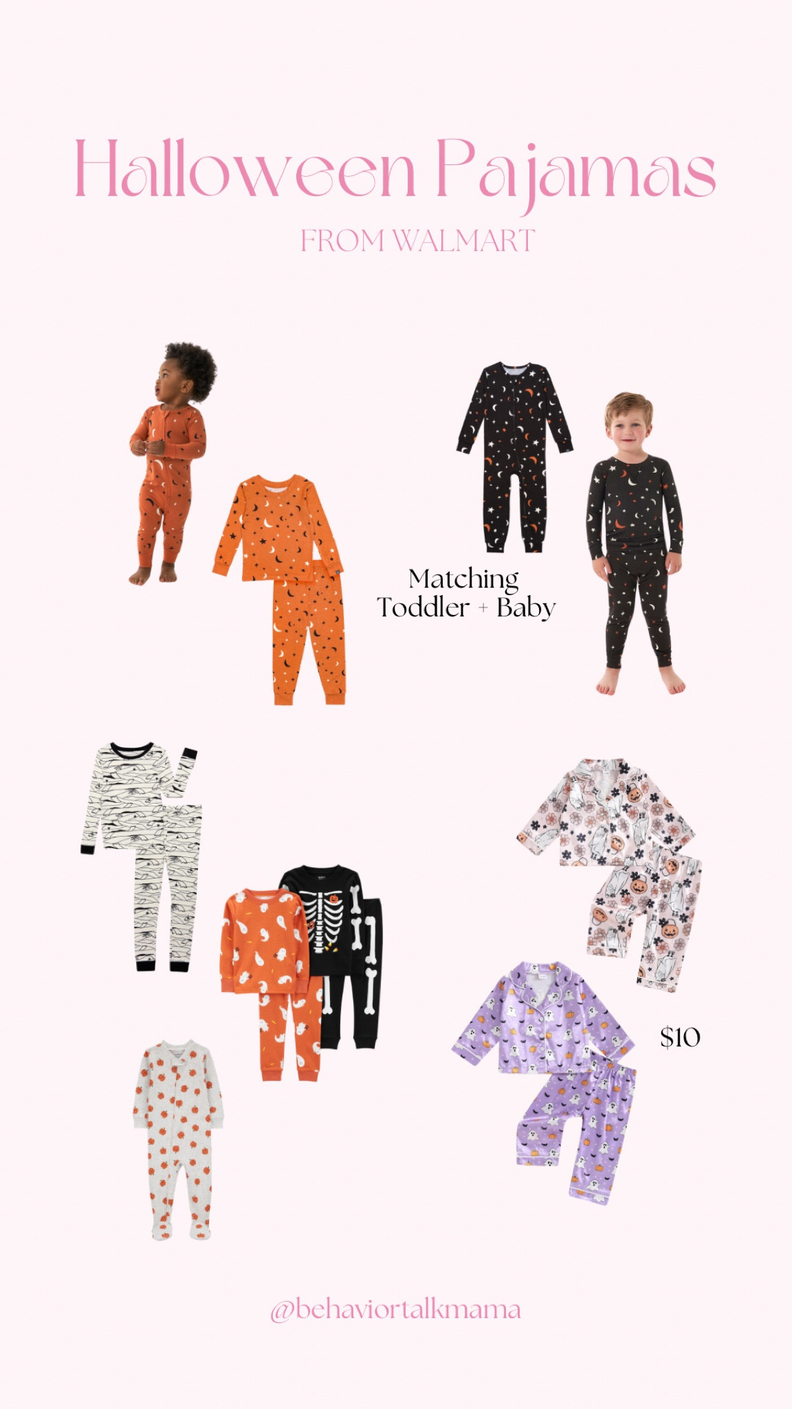 Halloween Pajamas for family (toddler + baby)

#LTKSeasonal #LTKKids #LTKFamily