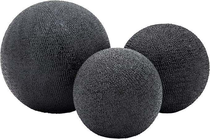 Sagebrook Home Set of 3 Decorative Orbs - Contemporary Modern Black Beaded Ceramic Orbs for Home ... | Amazon (US)