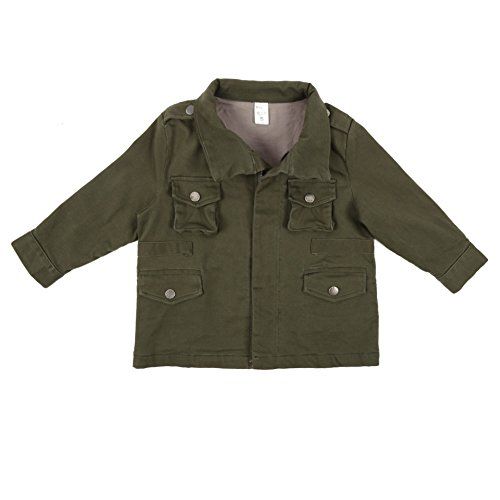 Jlong Kids Boys Military Green Uniform Jacket Outwear Clothes | Amazon (US)