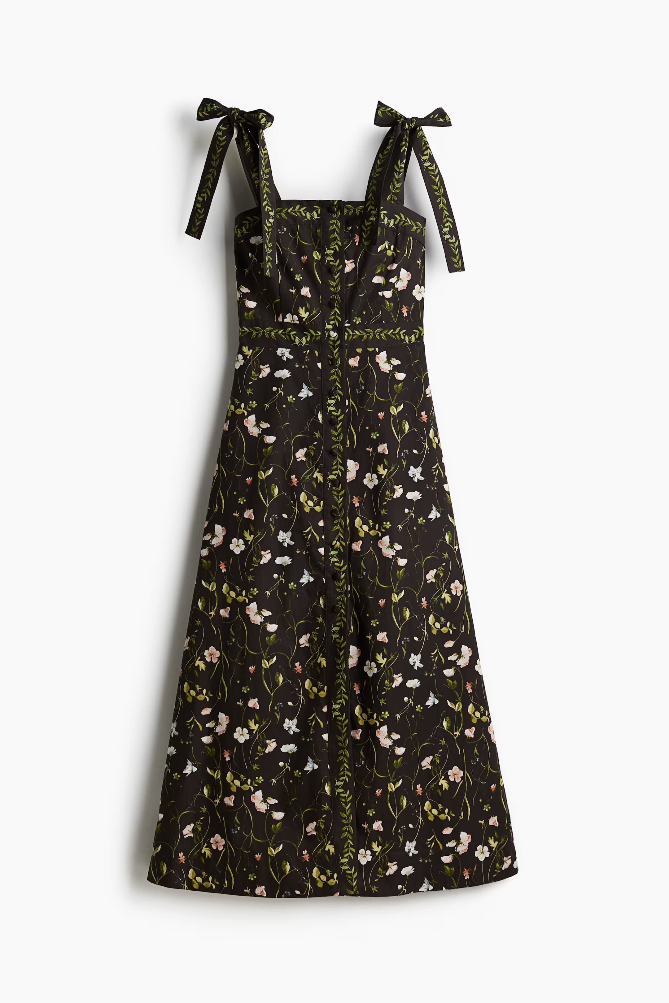 Tie-strap cotton dress | H&M (US + CA)