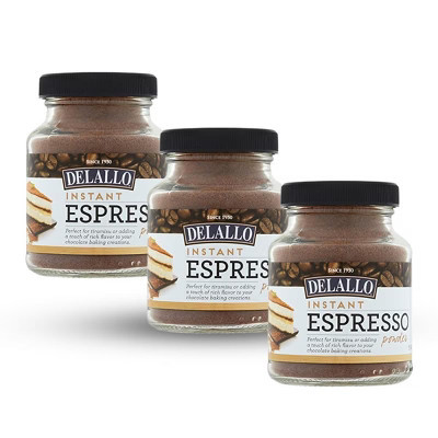 DeLallo Instant Espresso Powder, 1.94 Ounce Jar, 3 Pack, For Baking and Drinks,100% Dark Roast Coffee, Naturally Caffeinated, Non GMO | Target