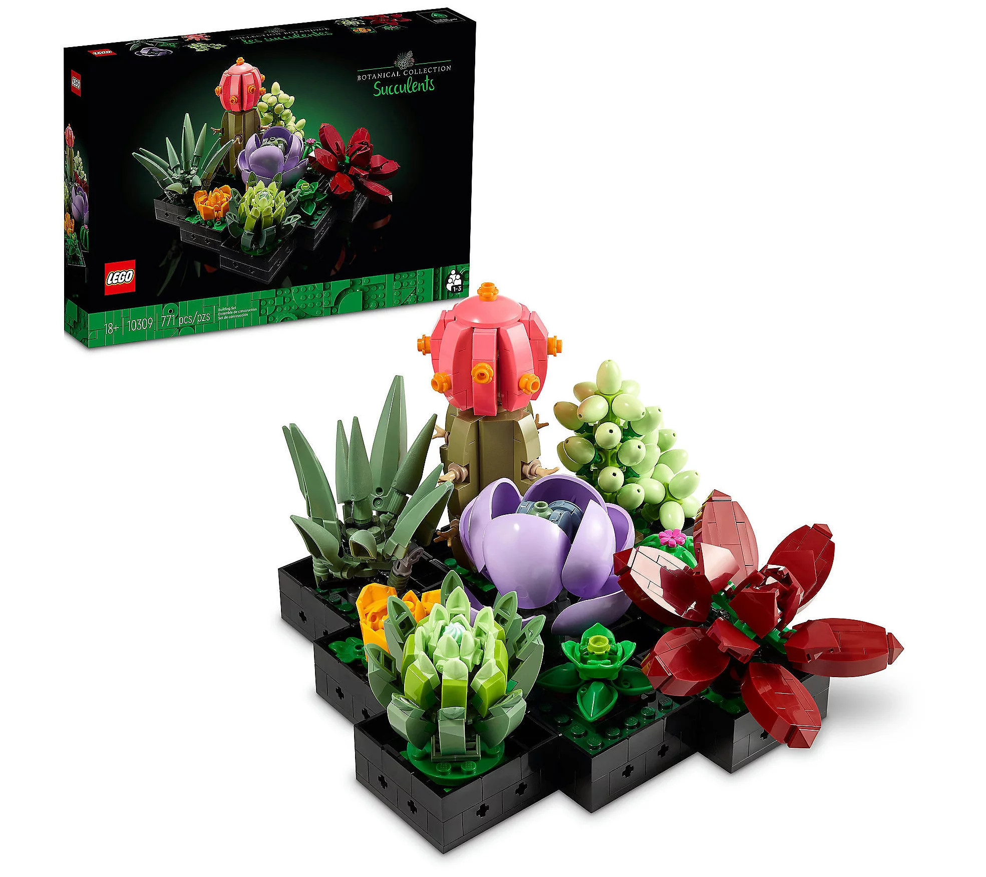 LEGO Succulents 10309 Plant Decor Building Kit 771 Pieces | QVC