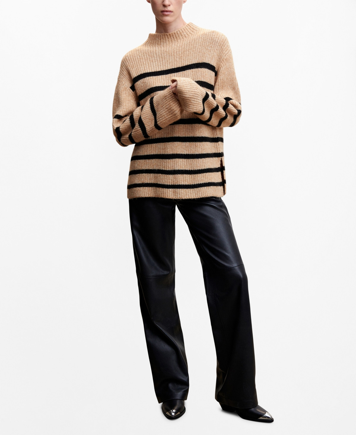 Mango Women's Striped Knit Sweater | Macys (US)