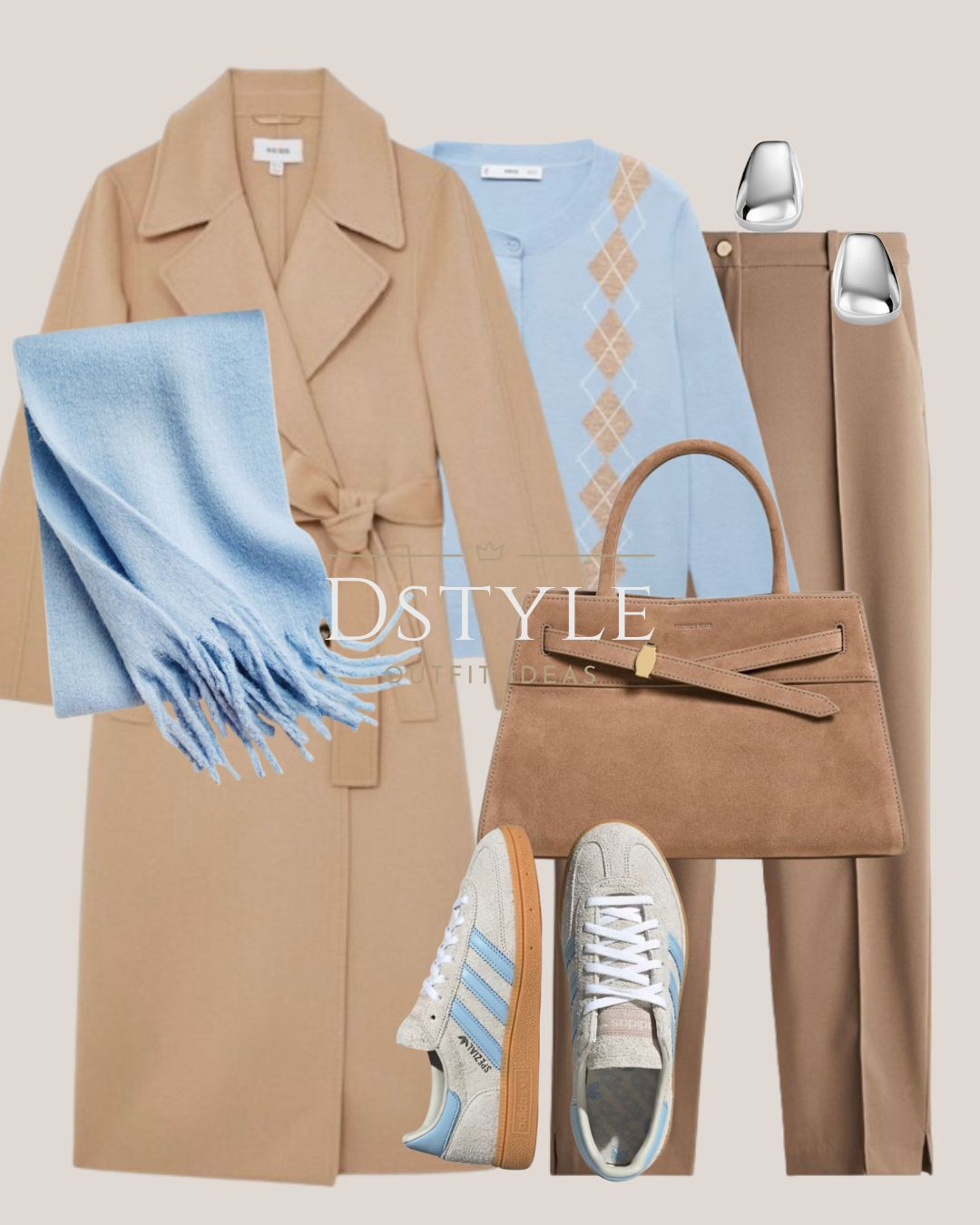 Camel and Light Blue

This look proves that pairing a warm neutral, like this gorgeous wool-blend coat, with a cool tone, like the baby blue argyle cardigan, creates beautiful contrast. The Adidas Spezial sneakers perfectly tie the whole look together!

Pro Styling Tip: When wearing soft pastels, grounding the look with warm neutrals like camel and tan makes it feel polished and appropriate for cooler weather. 

 

#LTKFindsUnder50 #LTKStyleTip #LTKWorkwear