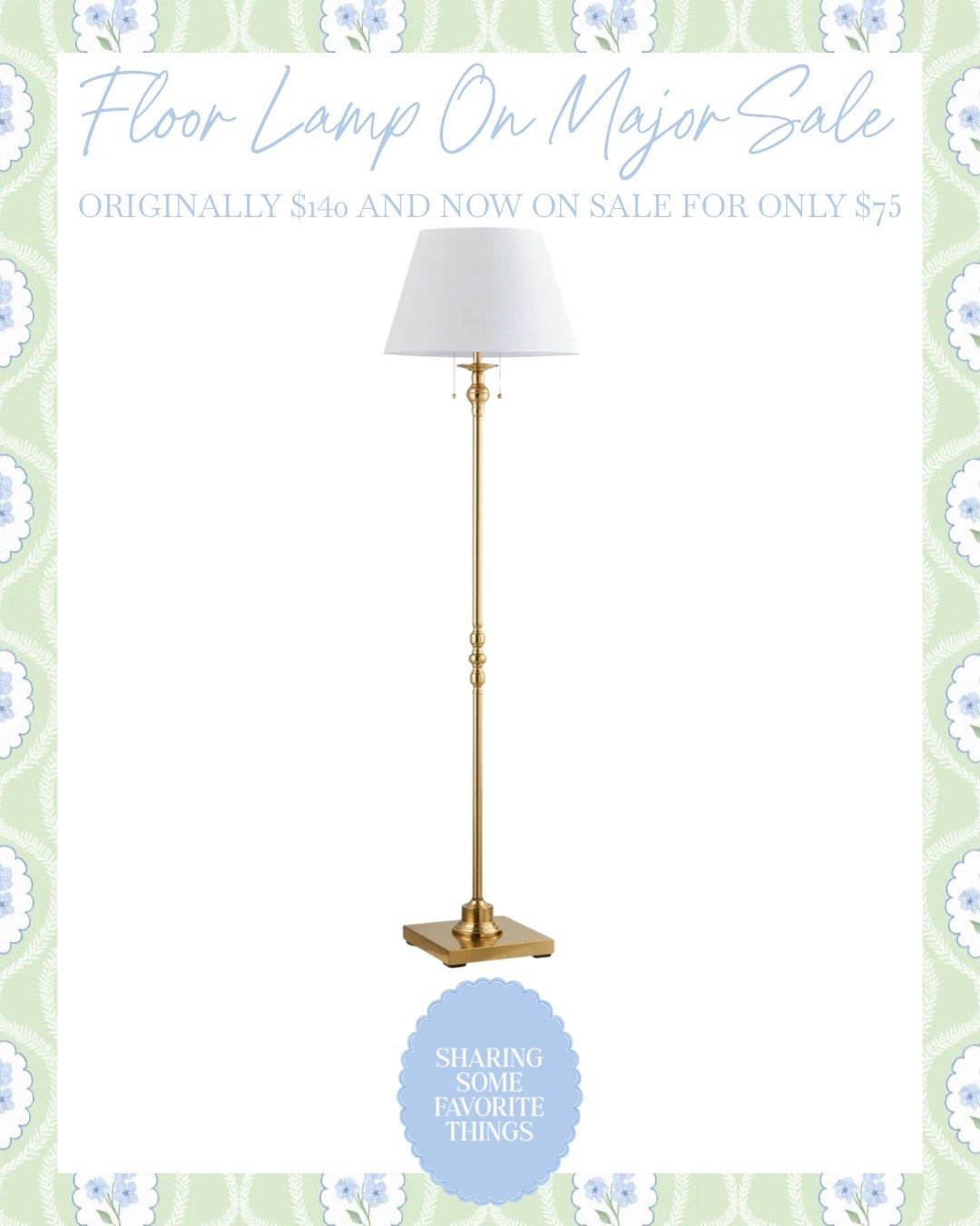 ✨ This lamp is such a timeless find ✨

If you’ve been looking for a classic floor lamp that instantly elevates a room, this one is so beautiful! 🤍 The antique gold finish, square base, and classic shade give it that high-end designer look!!

I have a lamp just like this in my daughter’s nursery beside our rocker, and I absolutely love it! It’s perfect for bedtime routines, late-night feeds with infants, and cozy story time🥹📚

It would also look beautiful in a space in a home with a reading nook, next to an accent chair in a living room, in a bedroom, or even a home office 🏡 

✨ Was $139.50, now only $74.99, that’s 46% OFF! Such a beautiful staple piece you’ll use for years!!

#lamp #lamps #light #lighting #lightfixture #floorlamp #furniture #livingroom #homedecor #grandmillennial #grandmillennialdecor #grandmillenialstyle #homedecorideas #interior #interiordesign #cozyspaces #home #homedesign #homestyle #design #style #grandmillennial #grandmillennialhome #gold #goldstyle #golddecor #goldaccent #antiquegold #antiquestyle #nursery #nurserydecor #nurserydesign #nurseryinspo #nurserystyle #reading #readingnook #office #officedecor #bedroom #bedroomdecor #sale #salealert #deal #dealoftheday #interior #interiordesign #cozyspaces #warmspaces #homedesign #homestyle #design #style #classicstyle #classicdecor #classicstyle #livingroom #bedroom #timeless #timelessdecor #timelessstyle #affordable #affordabledecor #affordablestyle #budget #budgetfriendly #budgetdecor #budgetstyle #styleonabudget #designerlookforless #lookforless #homedecoronabudget #homeinspo #homestyle

#LTKHome #LTKSaleAlert #LTKBump