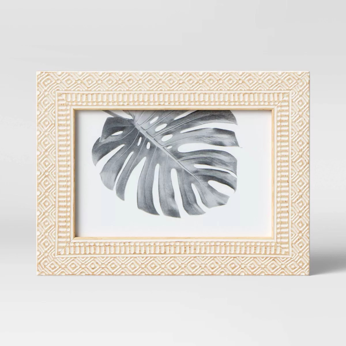 4" x 6" Global Diamond Table Frame Natural/White - Threshold™ | Target