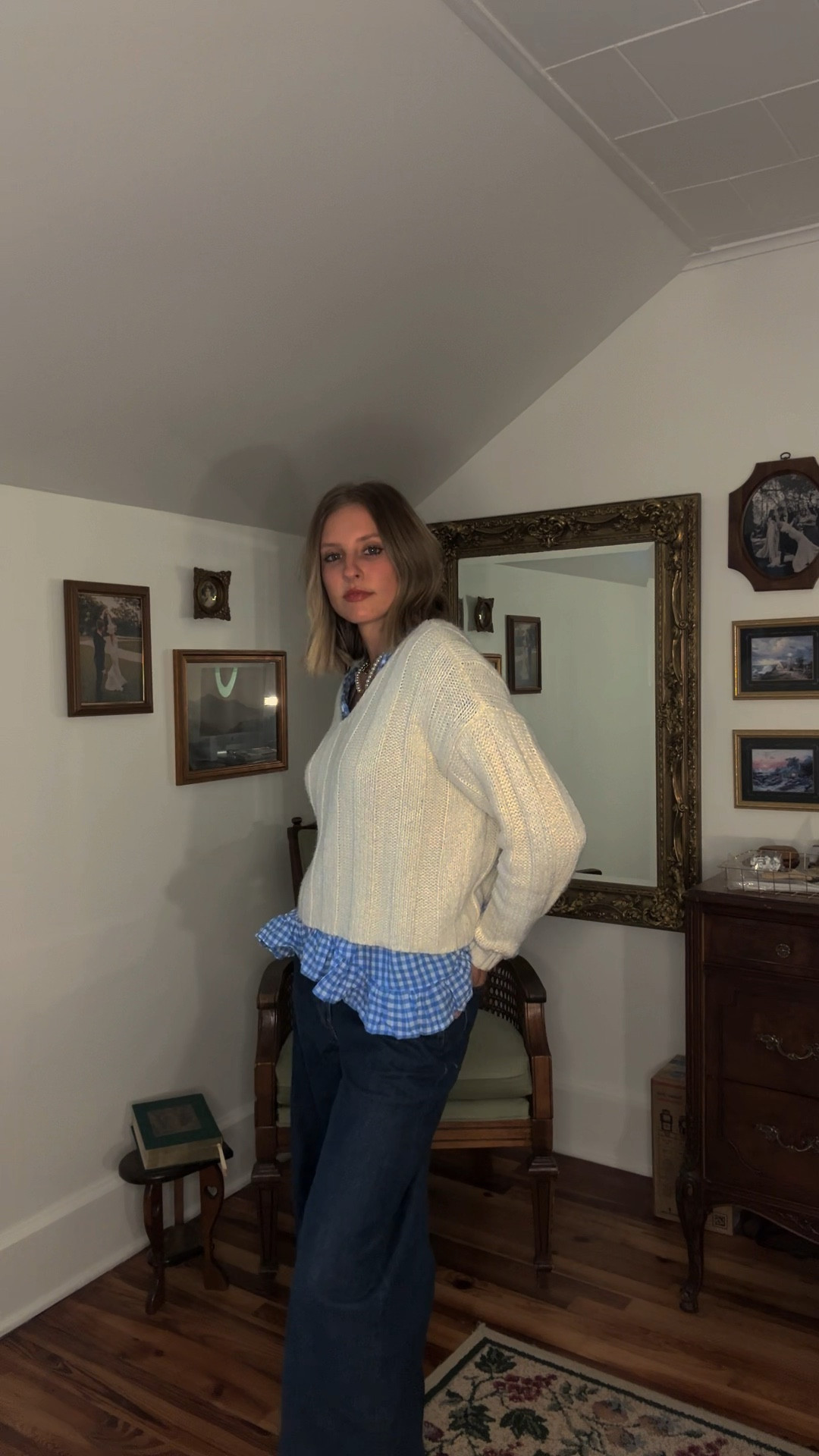 merry christmas eve💌🌲

jeans: 25 long 
set: medium 

#LTKFindsUnder100 #LTKStyleTip #LTKHoliday