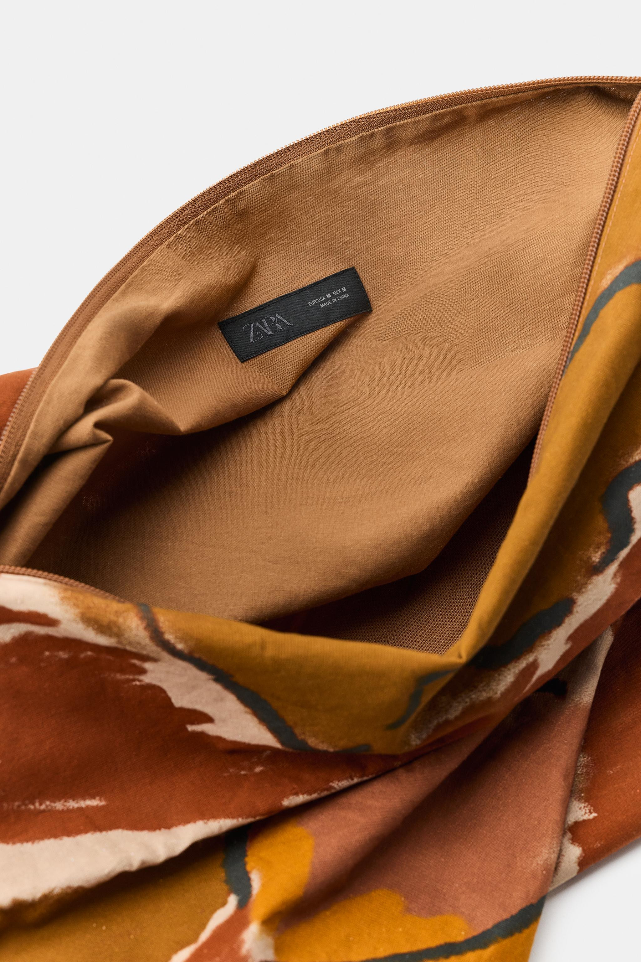 PRINTED COTTON MAXI BAG | Zara US