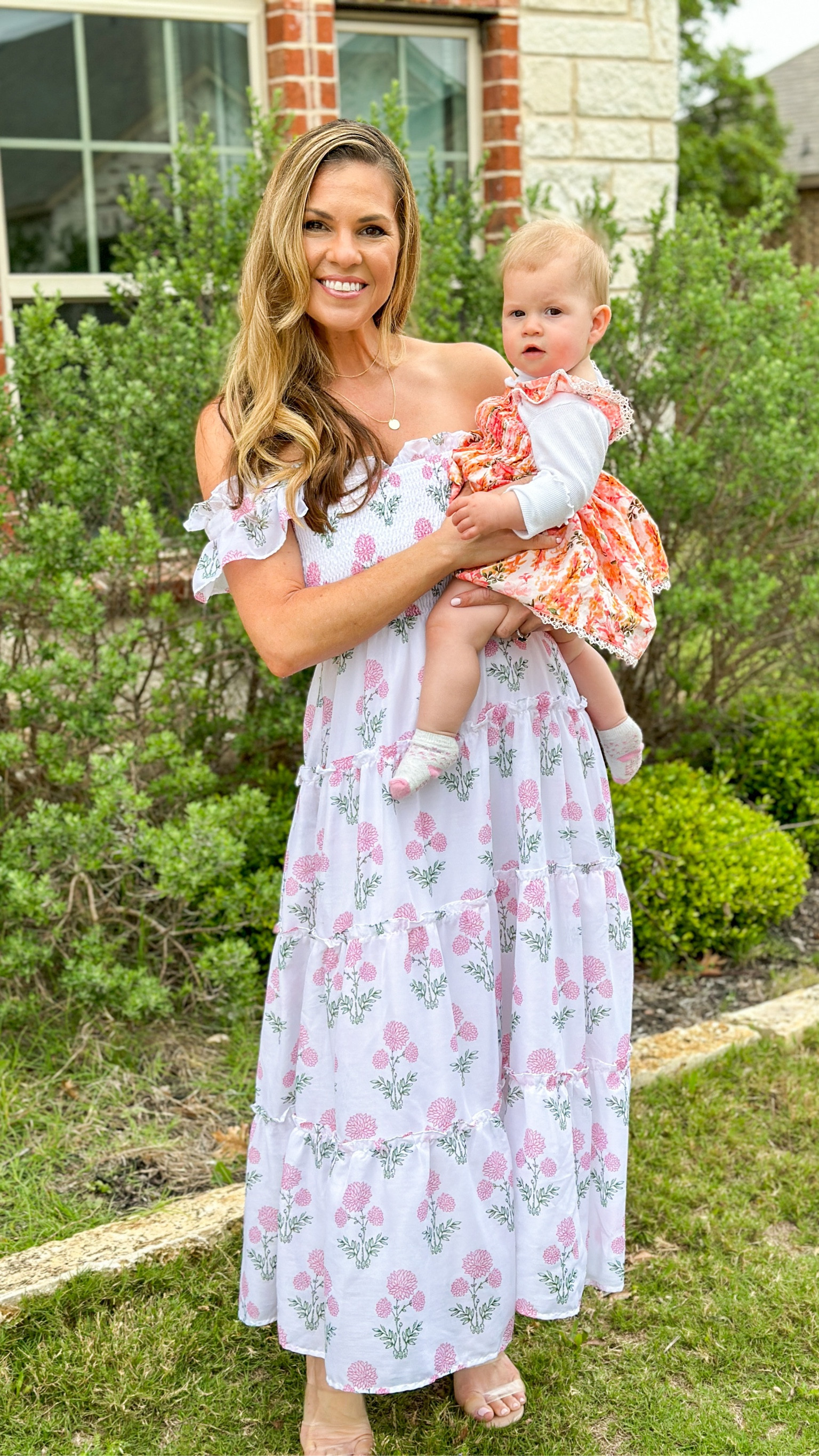 All dressed up and ready to go! Loving this floral dress. I even wore it as a maternity dress all the way to 9 months pregnant with twins! Wearing small fits tts.

#LTKbump #LTKFind #LTKfamily