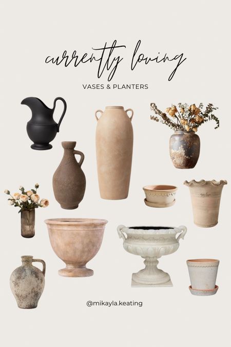 Textural Vases & Planters

Spring Garden
Summer Garden 
Urn Glass Farmhouse English Cottage Rustic Outdoorr

#LTKSeasonal #LTKHome #LTKStyleTip