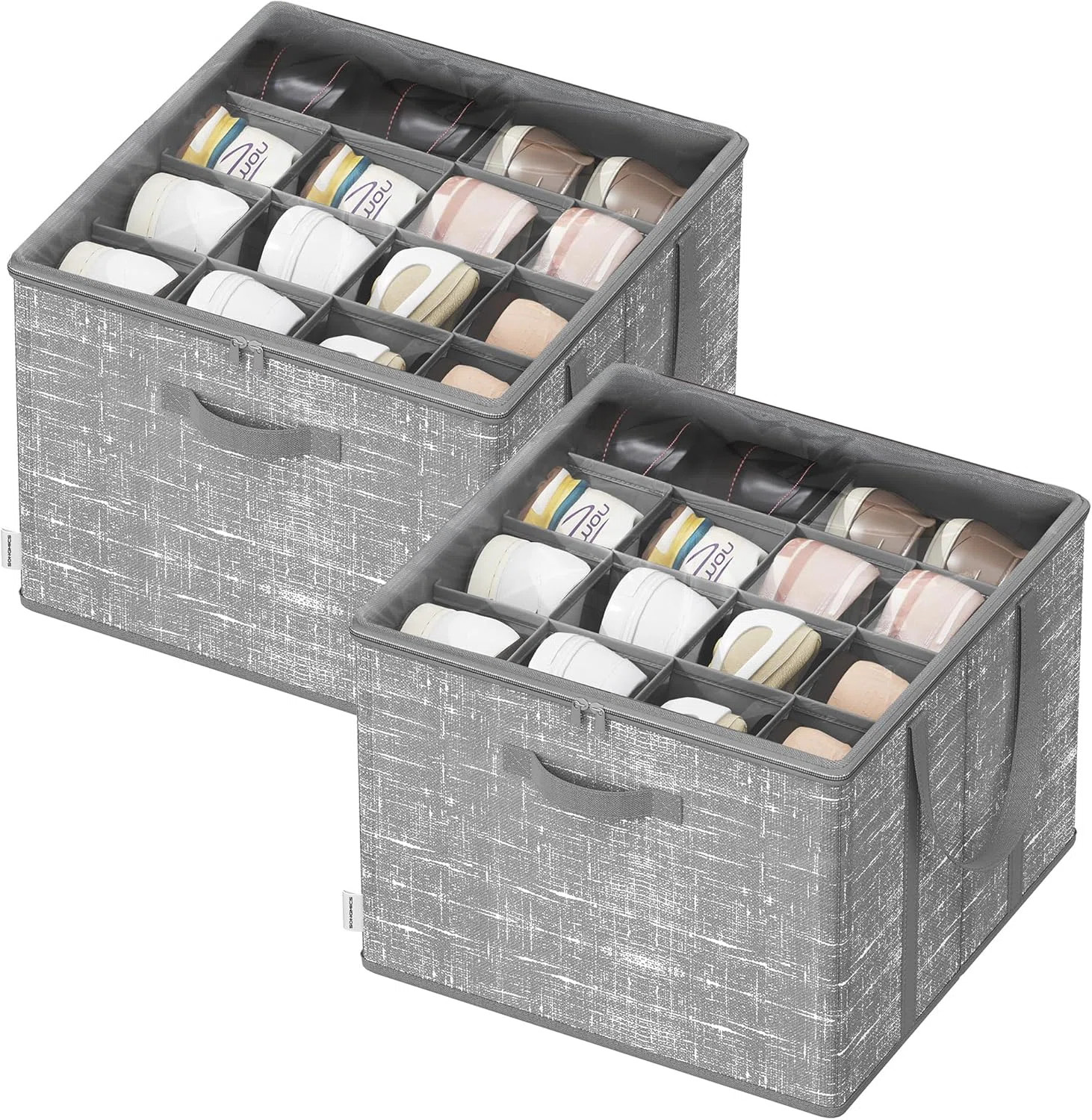 16 Pair Stackable Shoe Storage Box | Wayfair UK