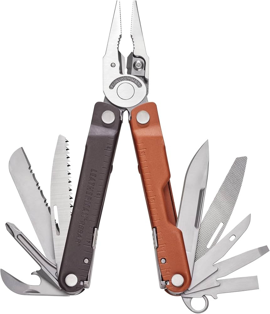 LEATHERMAN, Rebar Multitool with Premium Replaceable Wire Cutters and Saw, Burnt Sienna | Amazon (US)