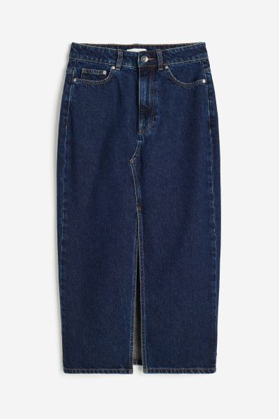 Slit-front Denim Skirt | H&M (US + CA)