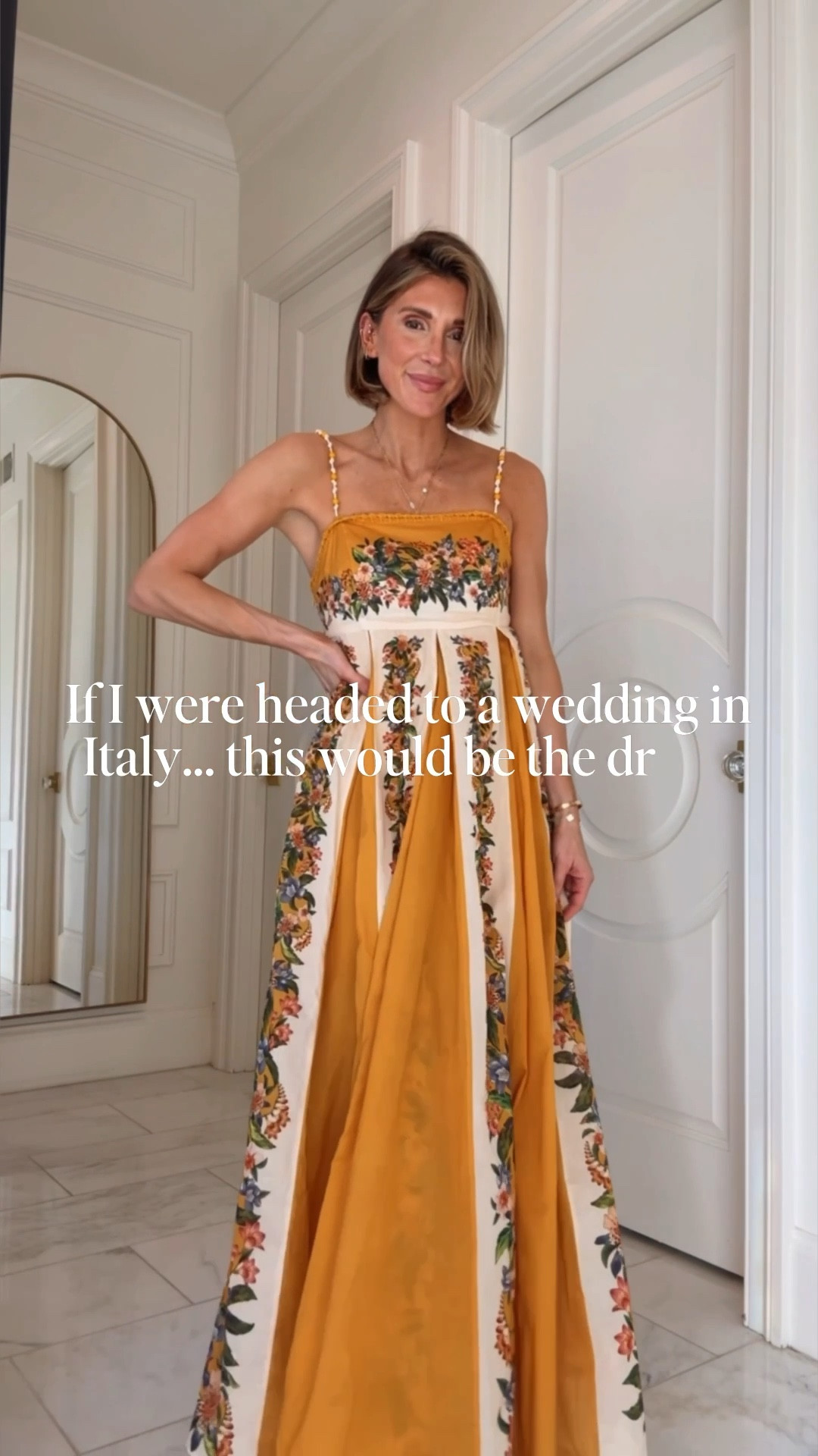 The perfect wedding guest dress for spring / summer or destination  wedding. I'm 5'7 wearing size xs fit tts

Cellajaneblog 