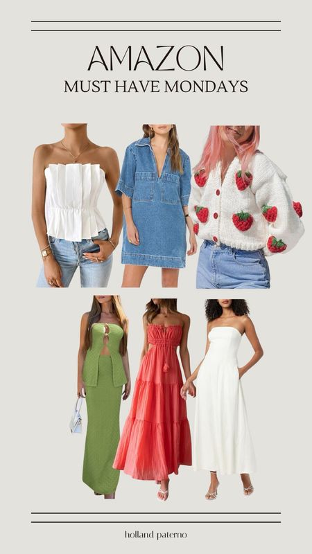 My finds for this Amazon must have Monday 
Spring fashion | maxi dress | denim | summer 

#LTKfindsunder100 #LTKstyletip #LTKSeasonal