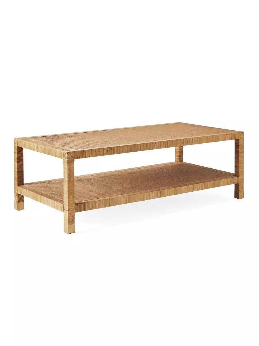 Balboa Rattan Coffee Table | Serena and Lily