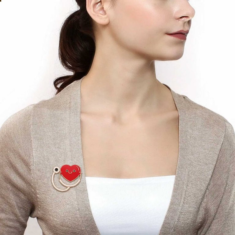 Liebe Herz Stethoskop Mini Brosche Nurses Stethoscopes Heartbeat Pin N | Walmart (US)