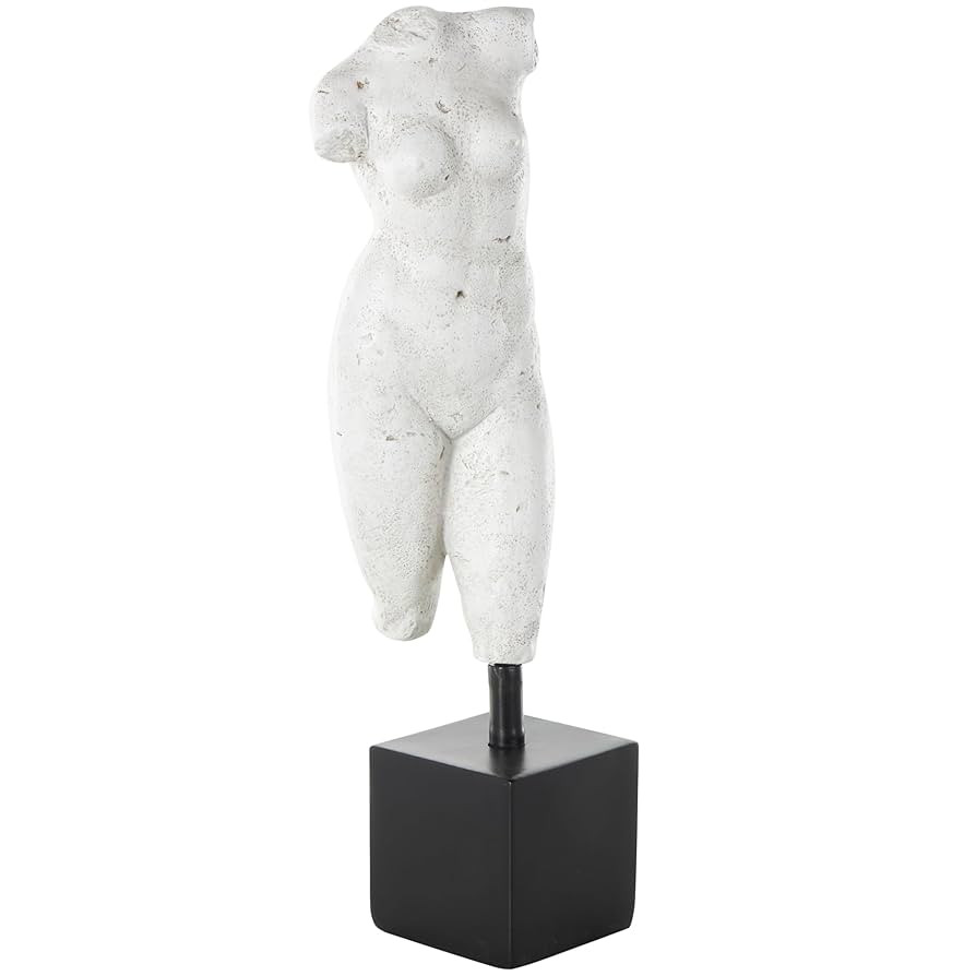 Deco 79 Polystone People Decorative Sculpture Home Decor Statue with Black Square Base, Accent Fi... | Amazon (US)