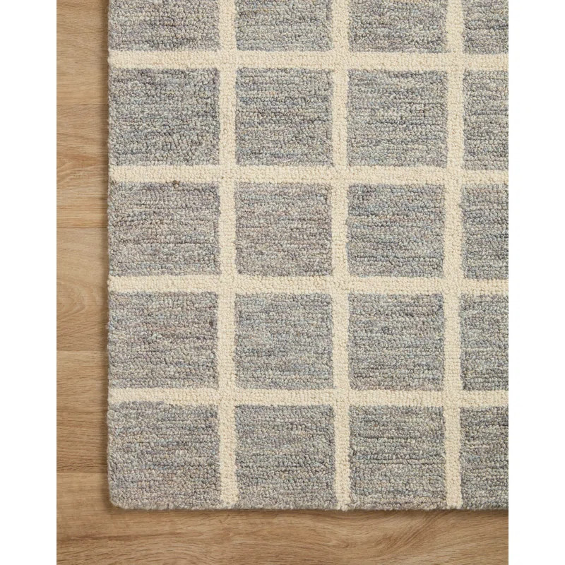 Chris Loves Julia x Loloi Polly Handmade Slate/Ivory Rug | Wayfair North America