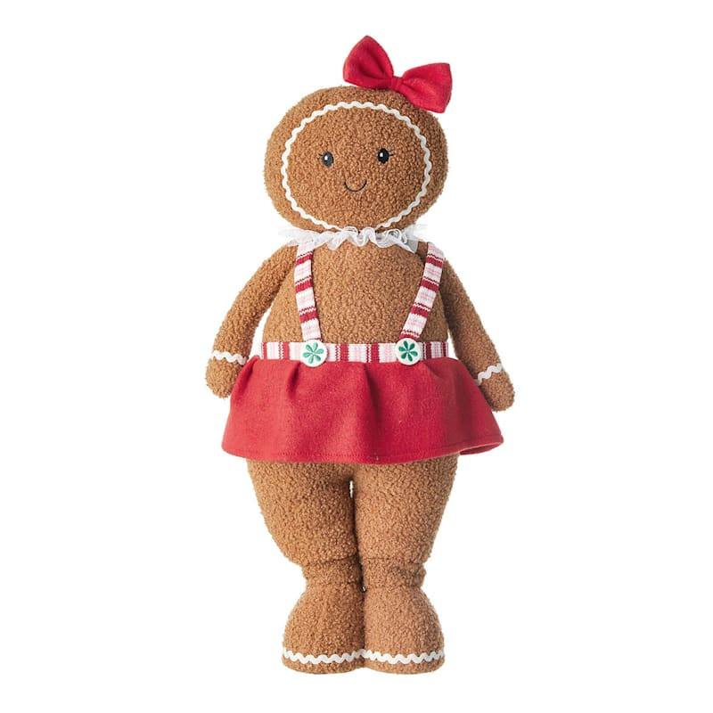 Fabric Gingerbread Girl, 25" | At Home