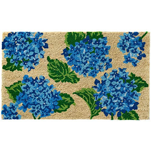 HF by LT Vintage Hydrangea 100% Coir Doormat, 18 x 30 inches, Naturally Durable, PVC-Backing, Sustainable | Amazon (US)