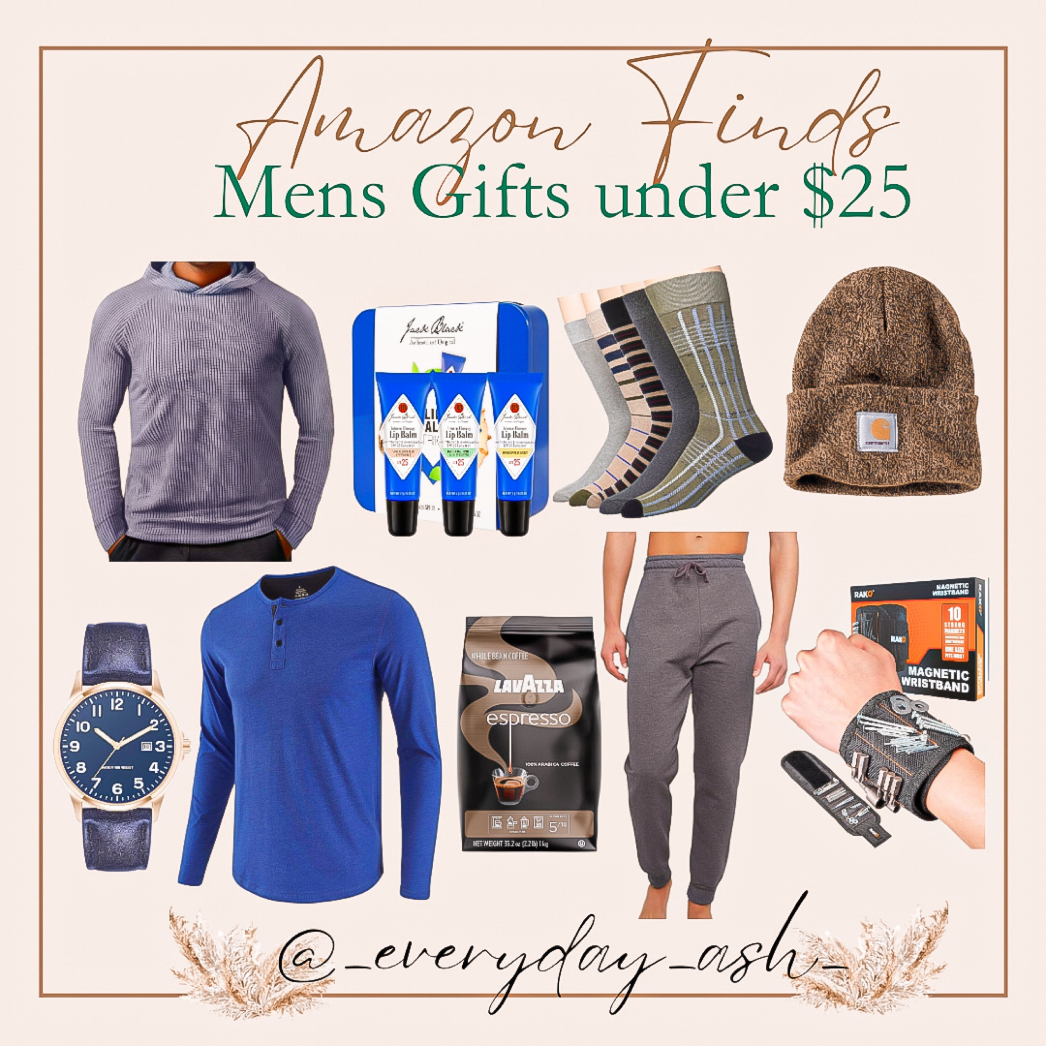 Amazon - mens gifts under $25🎄🎁


Gifts for men, stocking stuffers, Amazon finds, men’s fashion, men’s clothes, men’s gifts, men’s hats, men’s watch, men’s long sleeve shirts, coffee, men’s joggers, men’s tool organizer, men’s chapstick, men’s lounge pants, carhartt 

#LTKHoliday #LTKMens #LTKGiftGuide