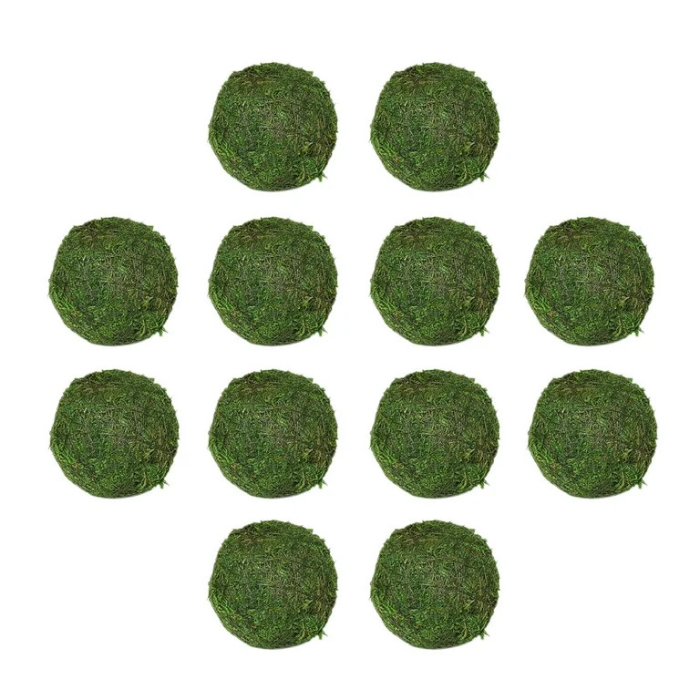 Hapeisy Moss Ball, Natural Decorative Green Globes with Handmade , Hanging Balls Vase Bowl Filler... | Walmart (US)