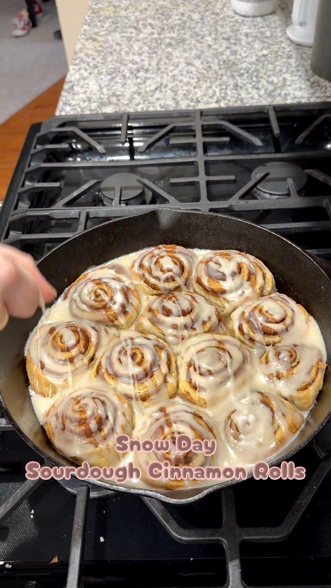 Nothing beats homemade cast iron cinnamon buns on a snow day ꩜
-cast irons are the ultimate kitchen appliance that keeps on giving🙌🏼
-this flour duster is a must have iykyk
-& molcajete don’t need to just be used for guacamole ￼

Cozy snow day in baking one of my favorite sourdough desserts 😋 

#LTKKitchen #sourdough #cinnamonrolls #cinnamonbuns #baking #sourdoughdiscard 

#LTKfoodie #LTKdayinmylife #LTKHome