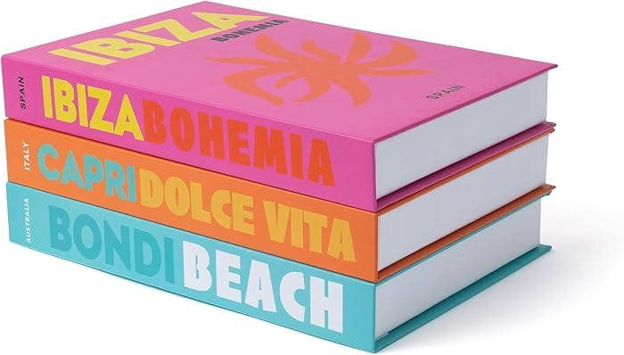 TwoDays Preppy Room Decor Aesthetic, Preppy Decorative Books, Coffee Table Decor, Faux Books for ... | Amazon (US)