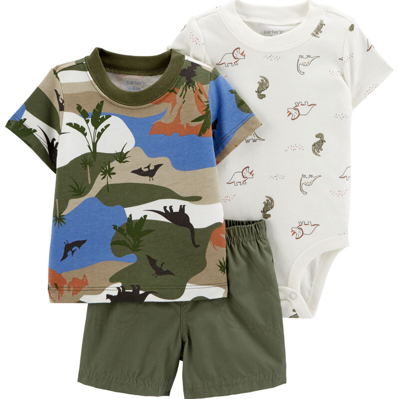 3-Piece Dinosaur Little Short Set | Carter's