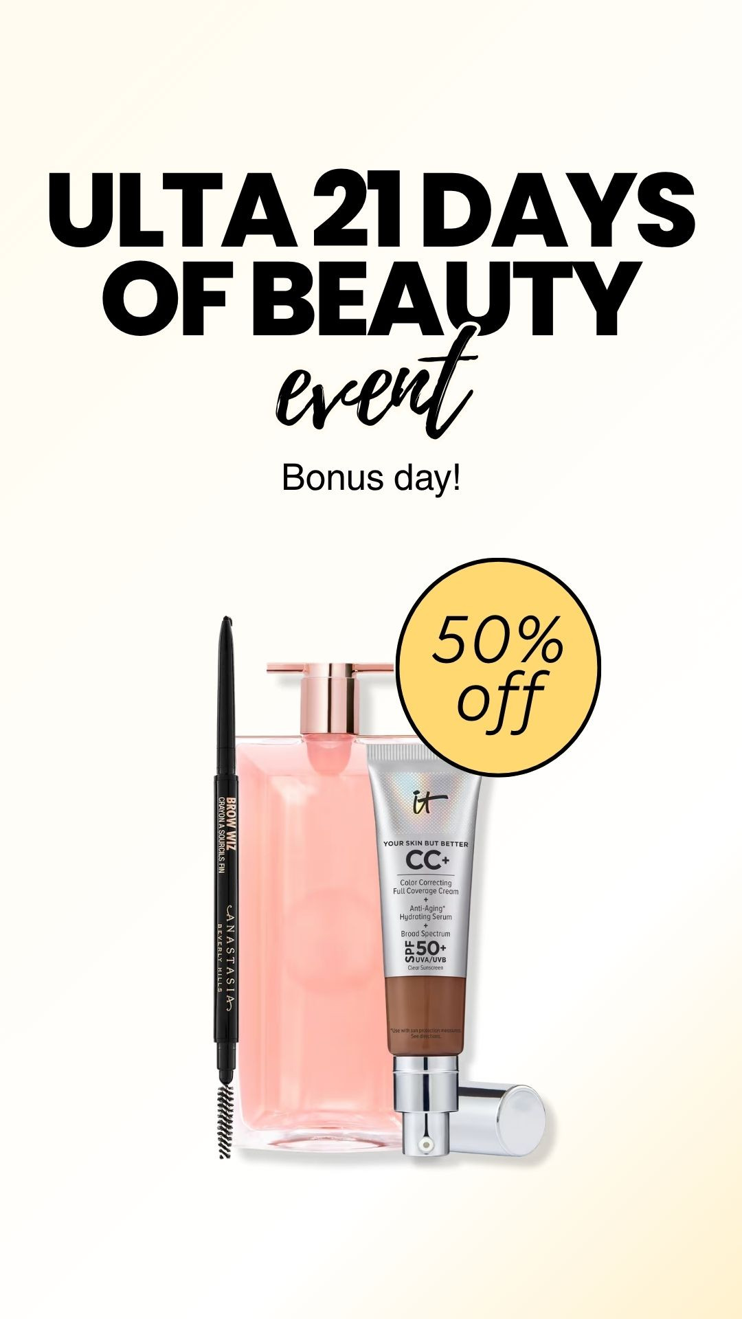 @ULTA Beauty 21 Days of Beauty bonus day steals! One day only. #makeup