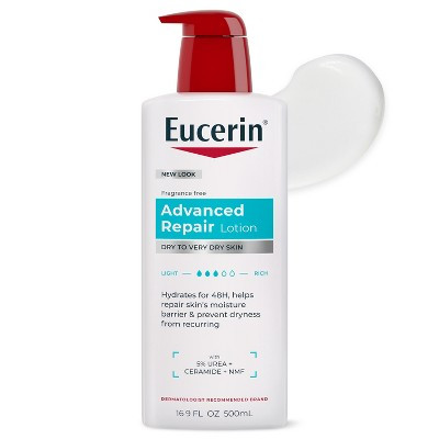 Eucerin Advanced Repair Unscented Body Lotion for Dry Skin - 16.9 fl oz: Pump Bottle, Whole Body, Contains Ceramides | Target
