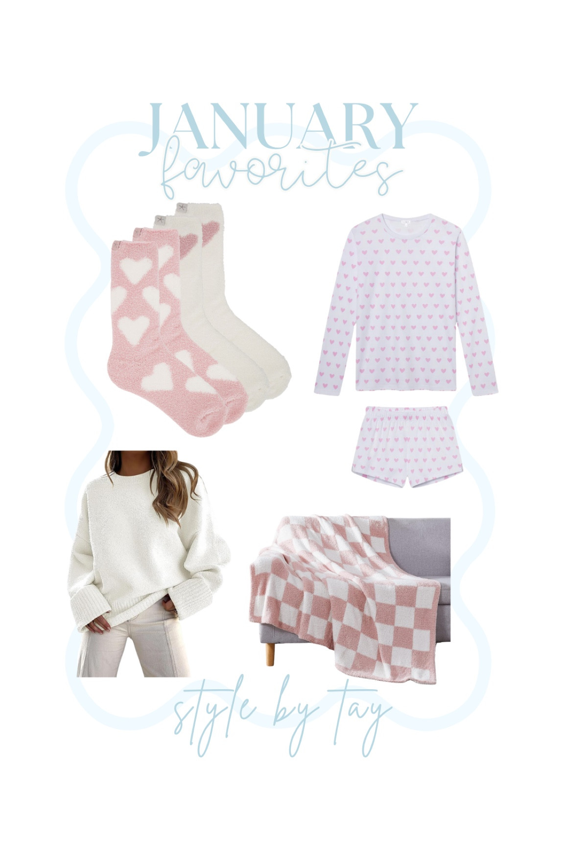 Cozy January & valentines inspired 

#LTKStyleTip #LTKSeasonal #LTKFindsUnder100