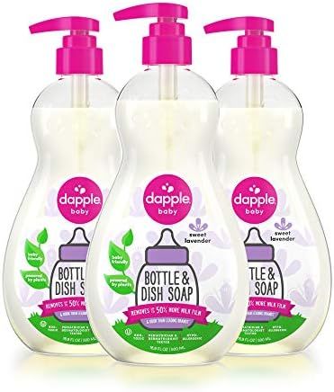Dapple Baby, Bottle and Dish Soap Dish Liquid Plant Based Hypoallergenic 1 Pump Included, Packaging  | Amazon (US)