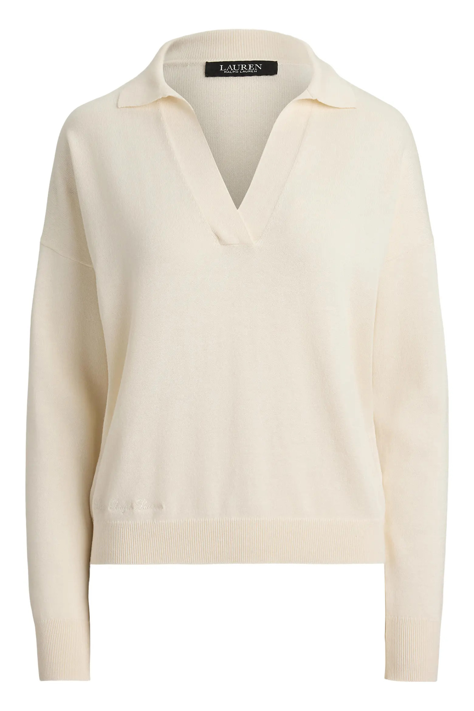 Relaxed Fit Cotton & Modal Polo Sweater (Women) | Nordstrom | Nordstrom