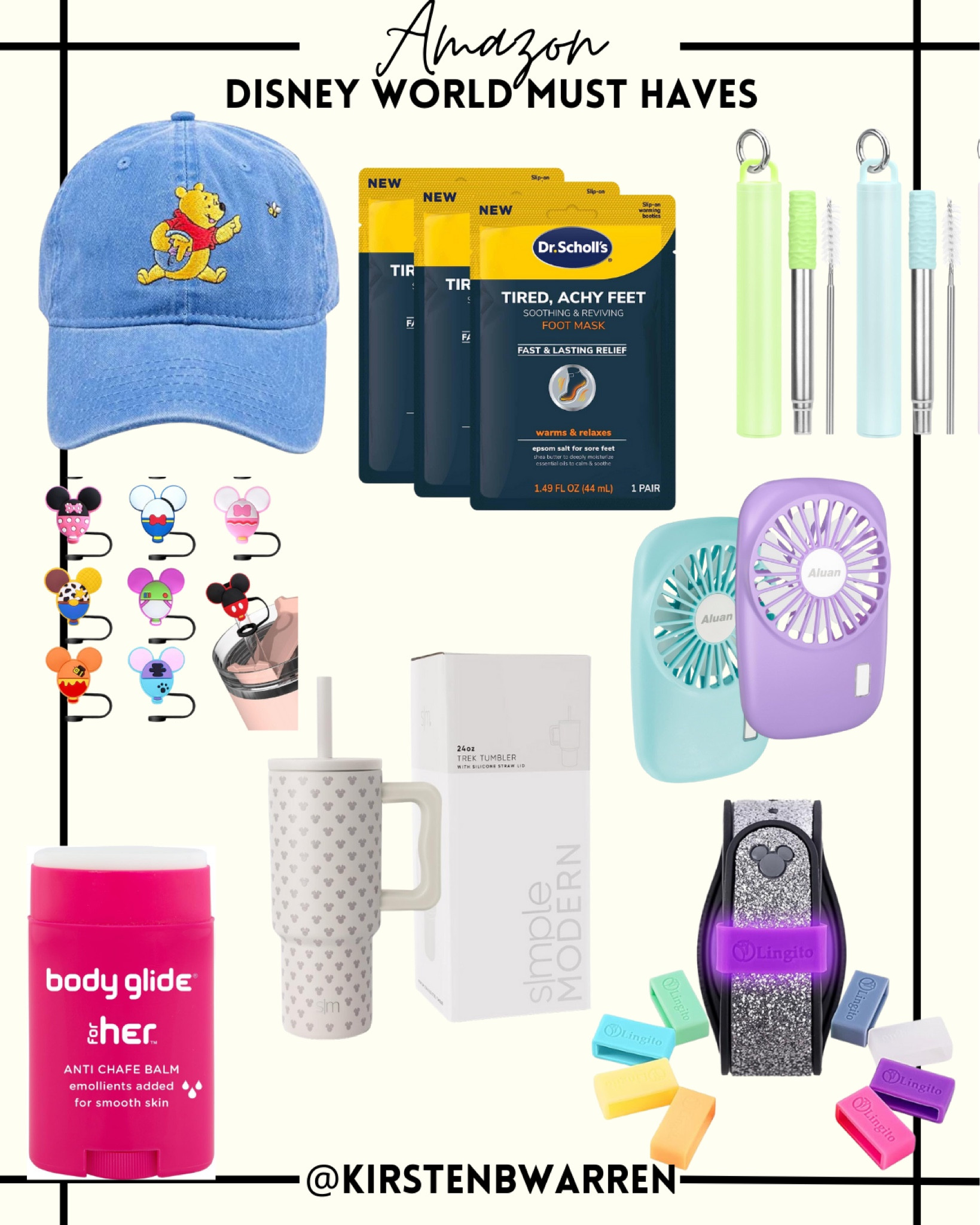 These magic band holders will SAVE you!!!!!! And never forget the state of Florida has outlawed plastic straws, so unless you want to use paper straws I suggest you come prepared 😂

#disney #disneyworld #waltdisneyworld #disneymusthaves #disneyland 

#LTKfamily #LTKfitness #LTKkids