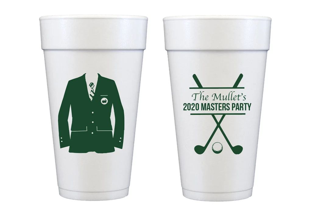 Golf Party Cups Golf Theme Party Masters Cups Masters Party - Etsy | Etsy (US)