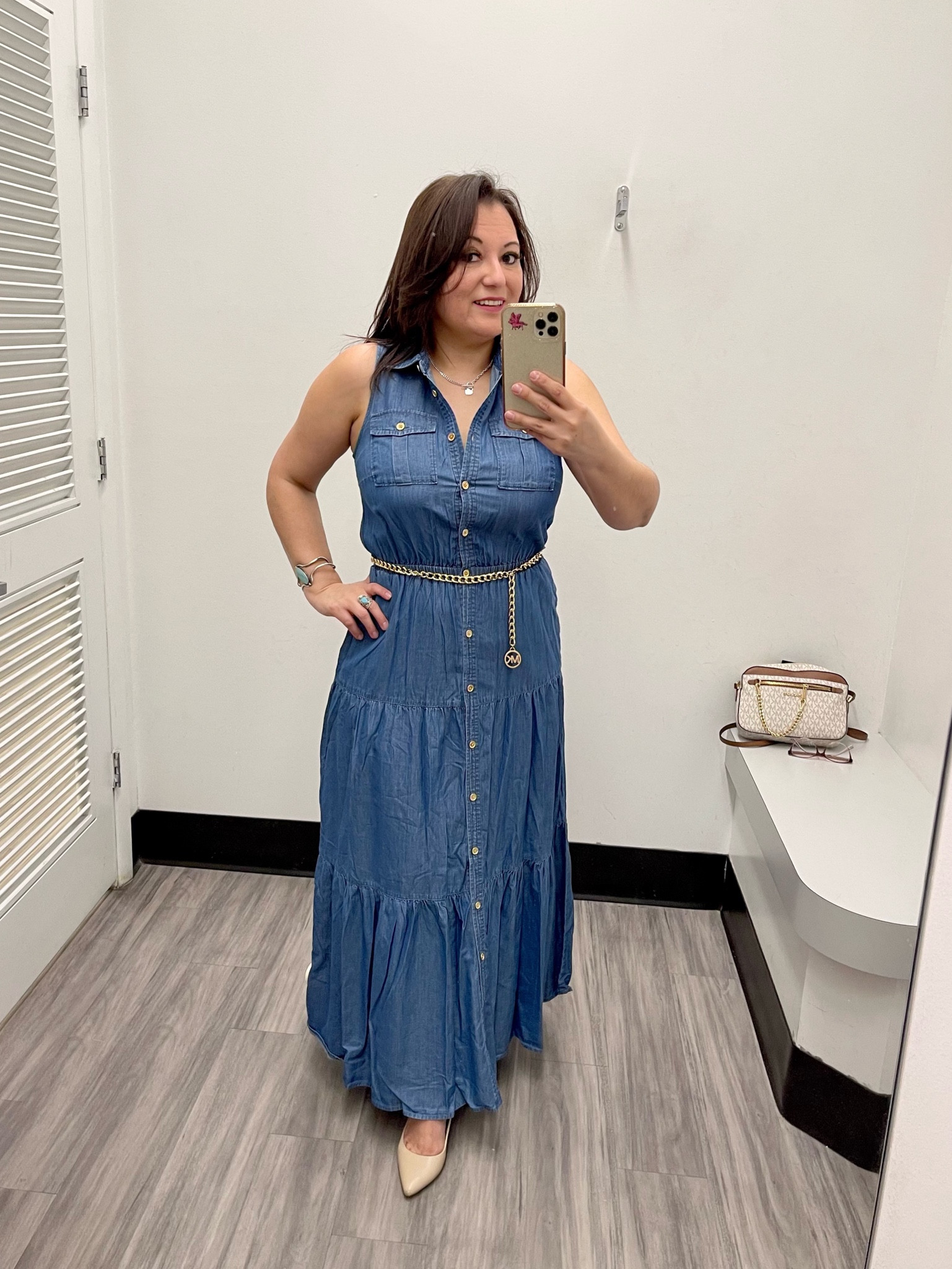 Michael kors chambray clearance dress