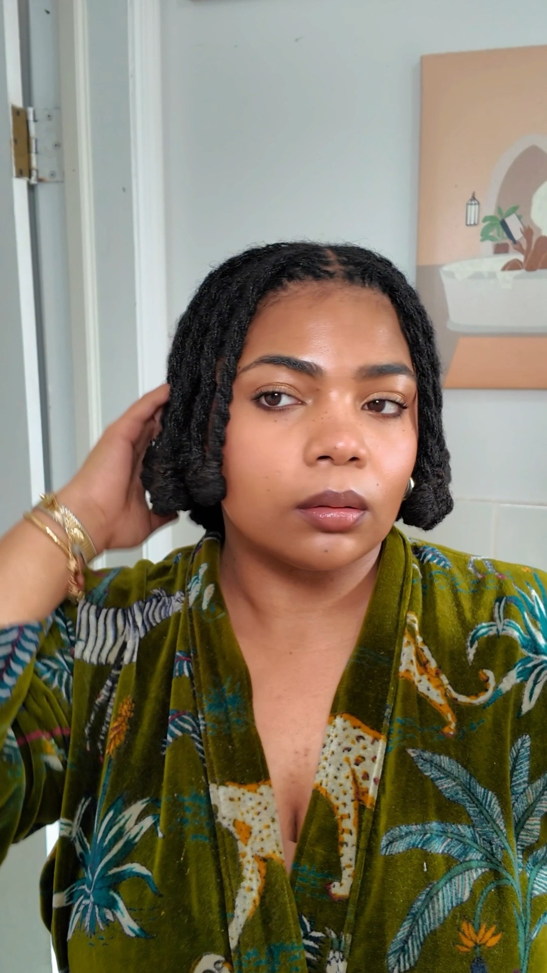 Doing my make up to see if I like my hair

#LTKgrwm #LTKBeauty