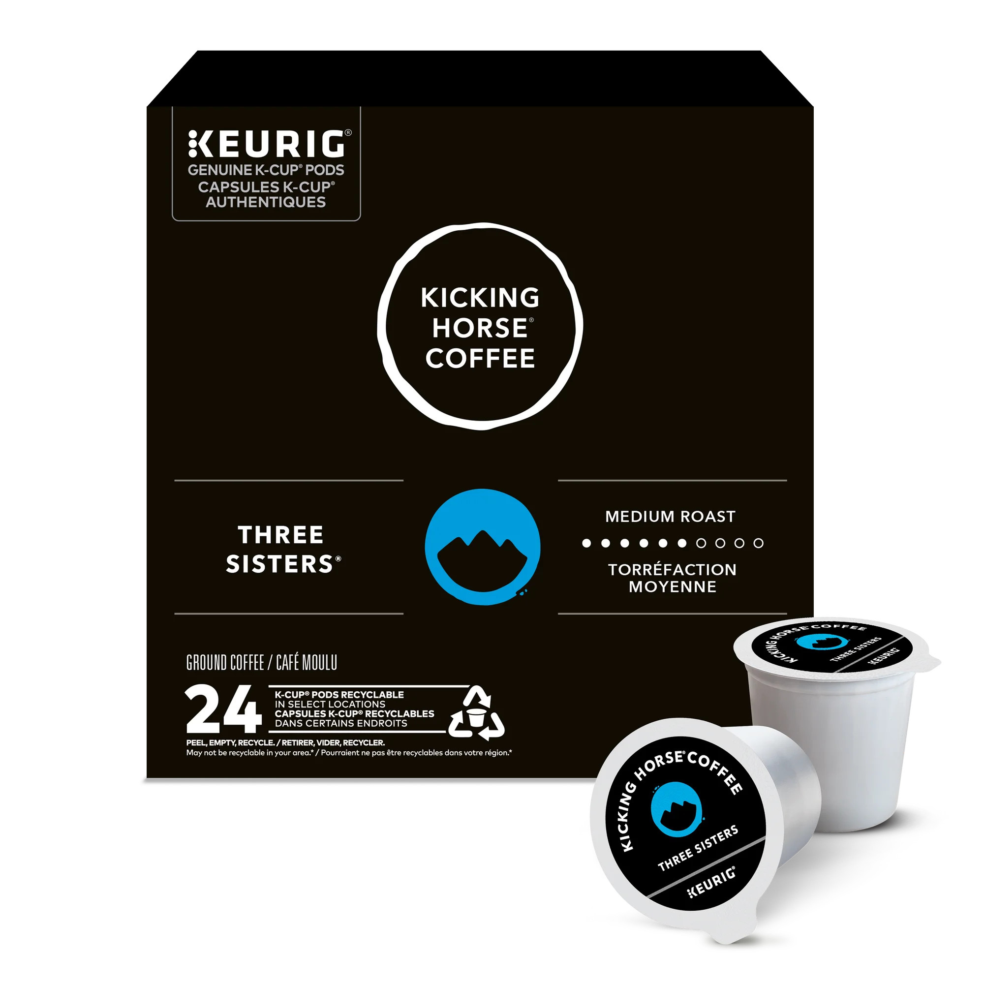 Kicking Horse Three Sisters, Medium Roast, K-Cup Coffee Pods, 24 Count | Walmart (CA)