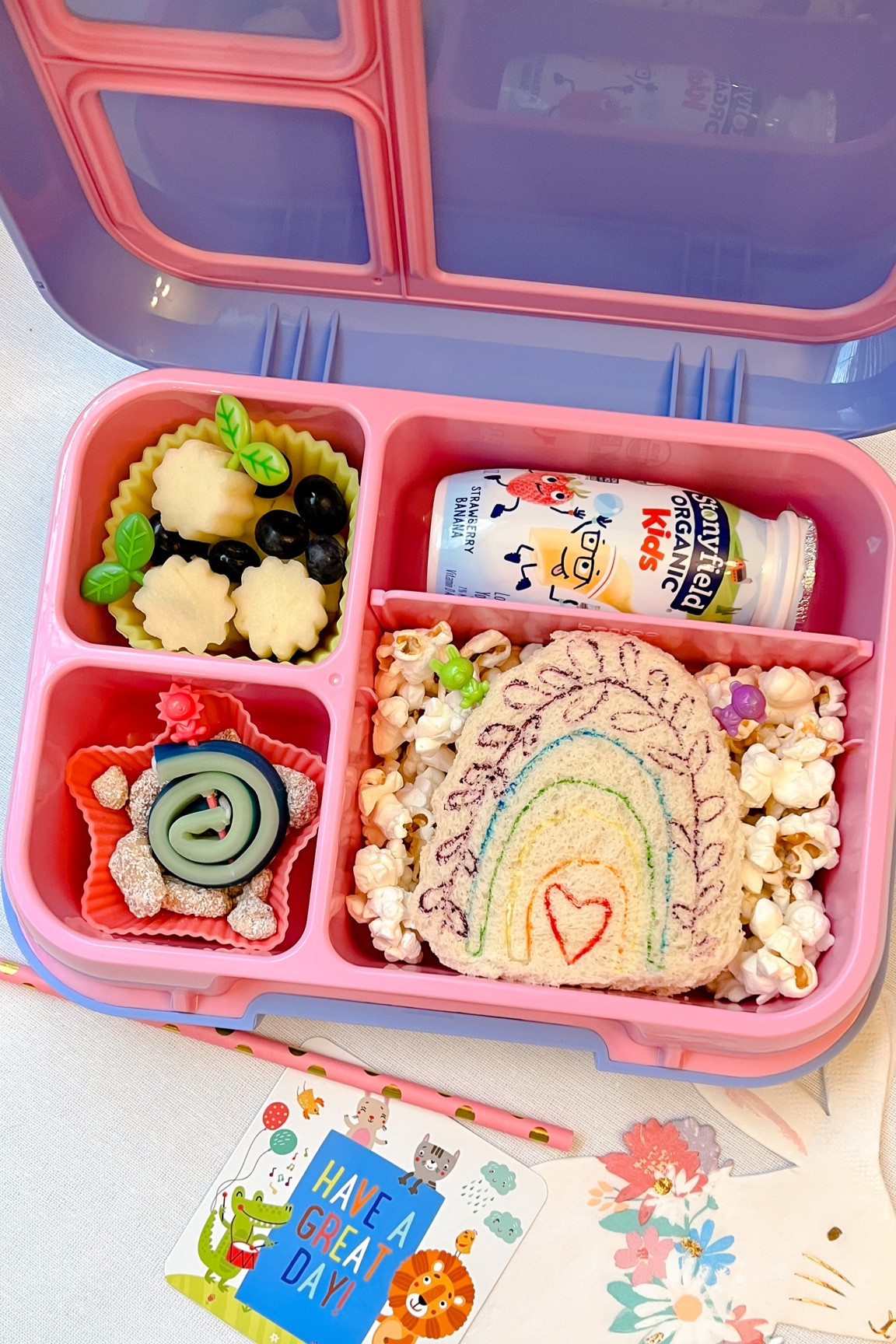 Rainbow bento box lunch for my 1st grader 

#LTKkids #LTKhome #LTKfamily