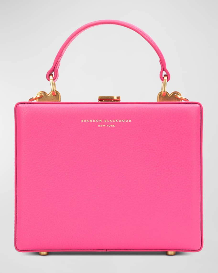 Brandon Blackwood Kendrick Trunk Leather Top-Handle Bag | Neiman Marcus