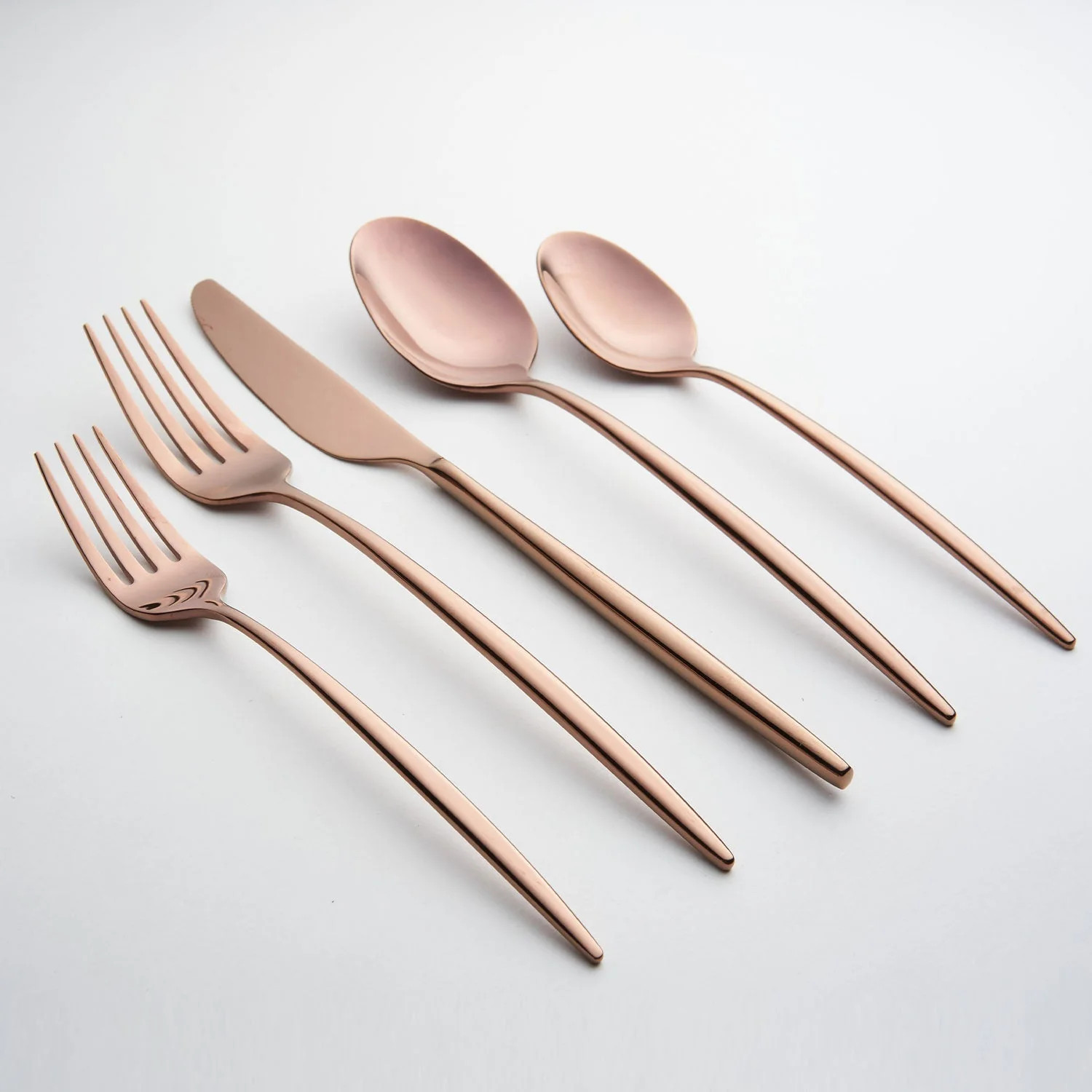 Gaze Copper Mirror 20 Piece Flatware Set | Lenox
