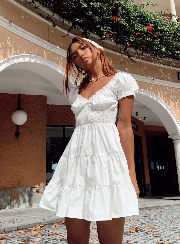Daniela Mini Dress White | Princess Polly US