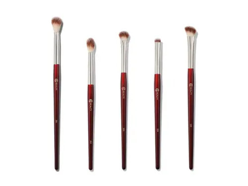 BK Beauty Essentials Collection Eye Brush Set in Burgundy at Nordstrom | Nordstrom