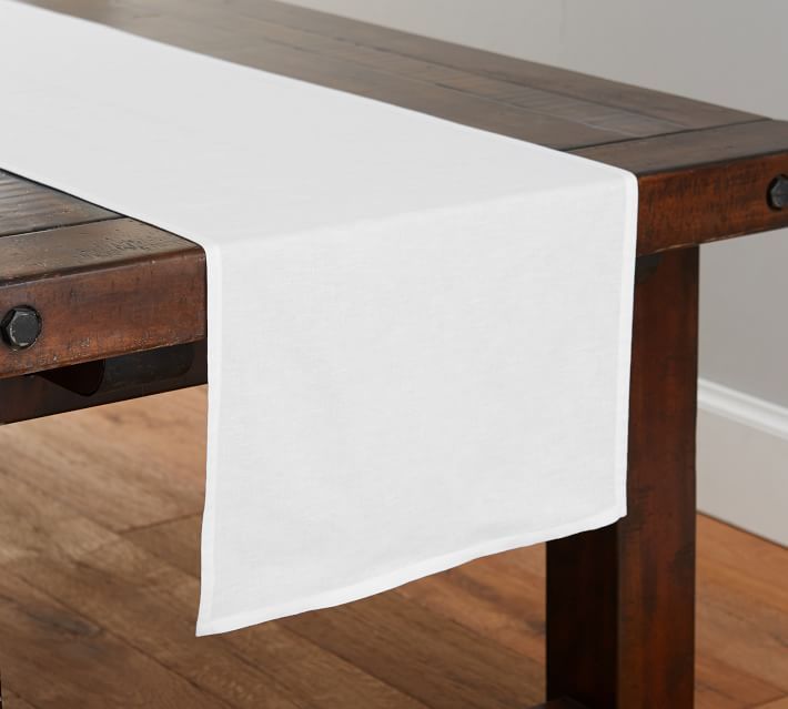 Design Crew Basics Cotton & Linen Table Runner | Pottery Barn (US)
