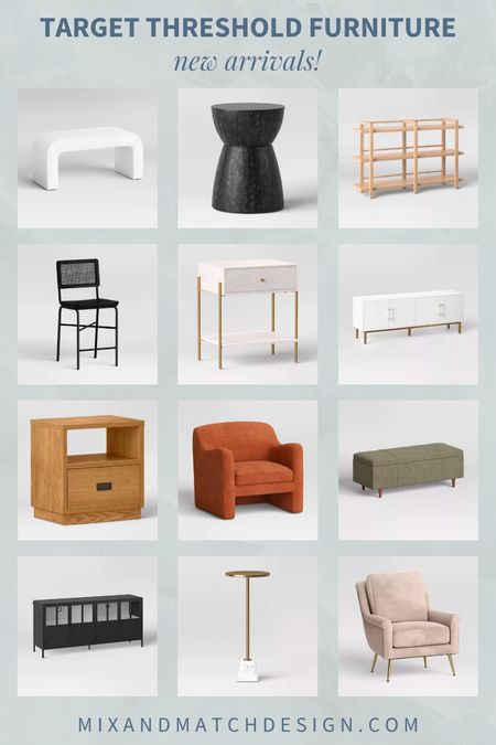 Target’s Threshold brand got a branding refresh and a big new collection of furniture and home decor! These are some of my faves from the furniture side - it has a much more modern feel than previous collections, don’t you think? It reminds me a lot of West Elm and CB2, but at very affordable prices. 😏