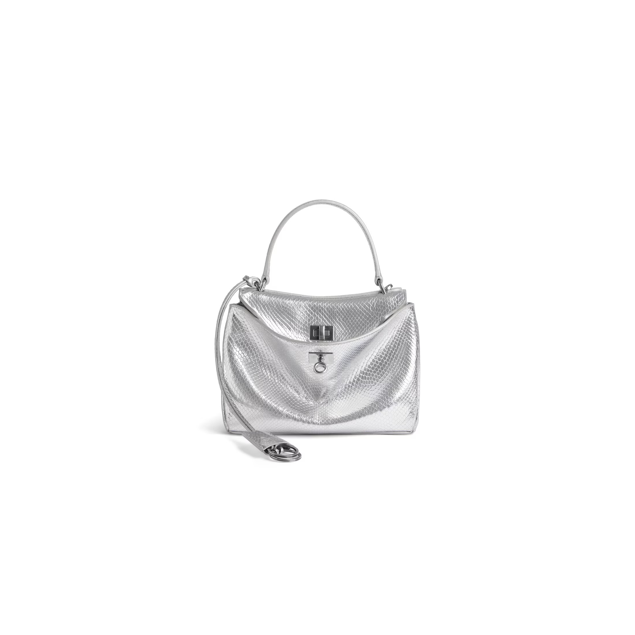 Balenciaga Rodeo Handbag Mini - Silver - Women's | Balenciaga
